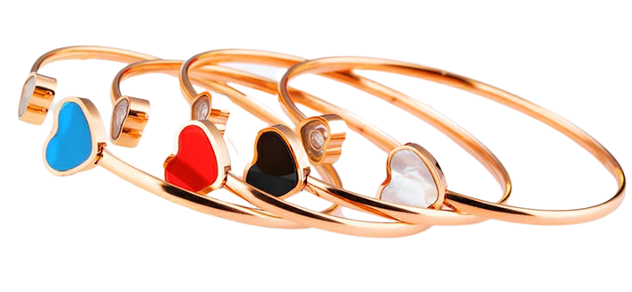 A grown-up version of our favorite heart bracelet! Wearable nostalgia that goes with all your modern pieces. A diamond-accented heart design gives this cuff bracelet a lovely look.
