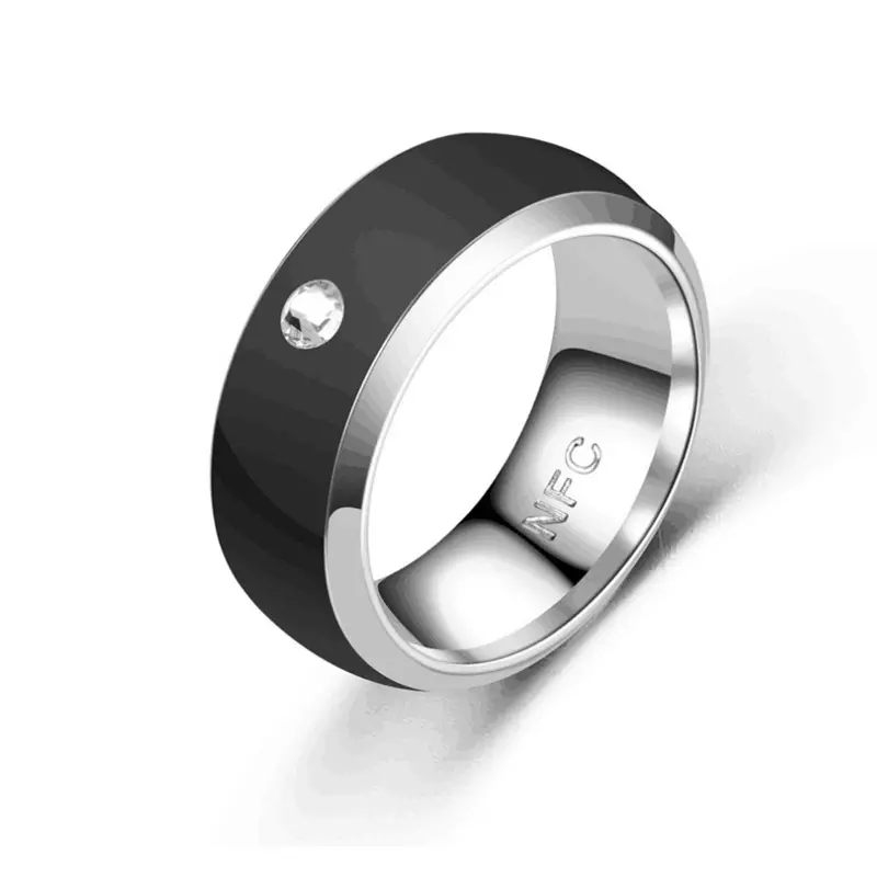 NFC Smart Ring With Zircon  2 Colors – Beau Diamante